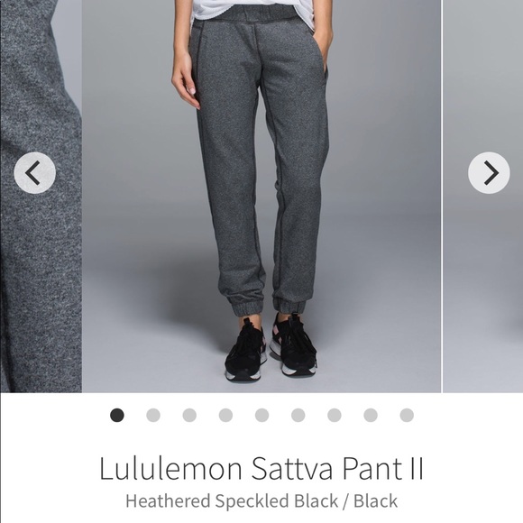 ISO LULULEMON SATTVA II PANTS SIZE 6